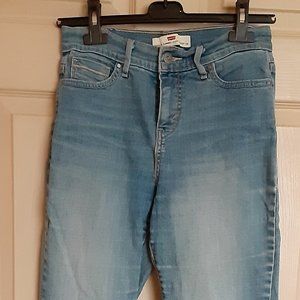 Levi's 512 Perfect Slimming Straight Leg Faded Blue Jeans like new